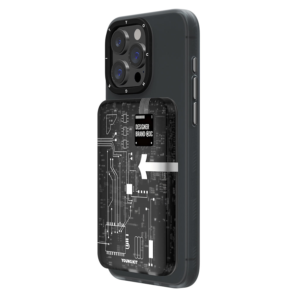 Youngkit Tech Hızlı Şarj Özellikli Wireless Powerbank 15W 5000mAh Beyaz