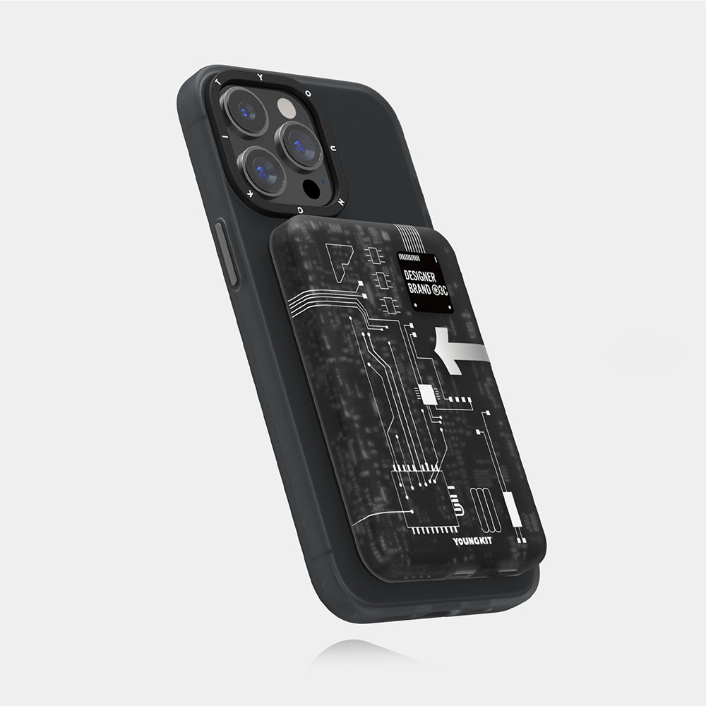 Youngkit Tech Hızlı Şarj Özellikli Wireless Powerbank 15W 5000mAh Siyah