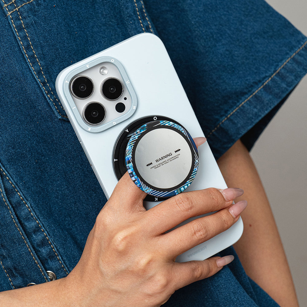 Youngkit Telefon ve Tabletler için Magnetik Ring Stand Beyaz