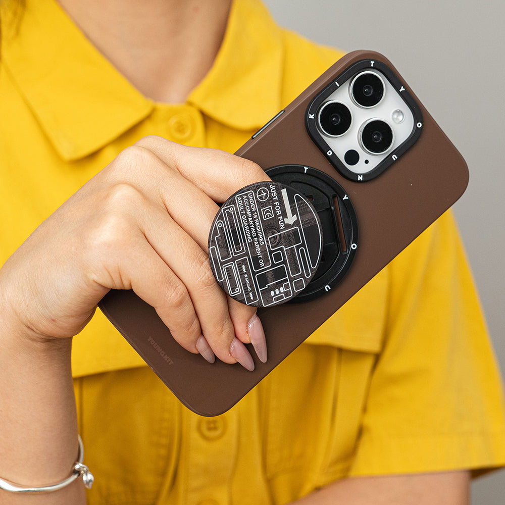 Youngkit Telefon ve Tabletler için Magnetik Ring Stand Mavi