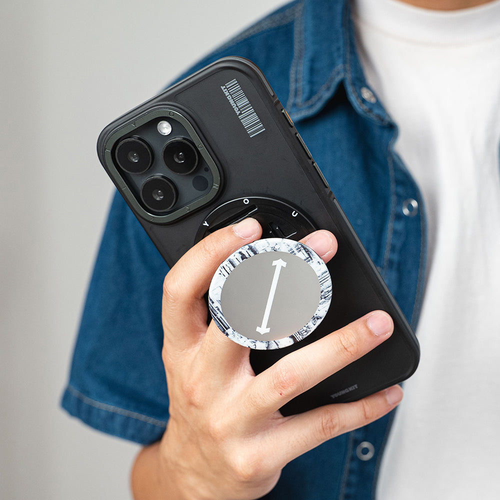 Youngkit Telefon ve Tabletler için Magnetik Ring Stand Mavi