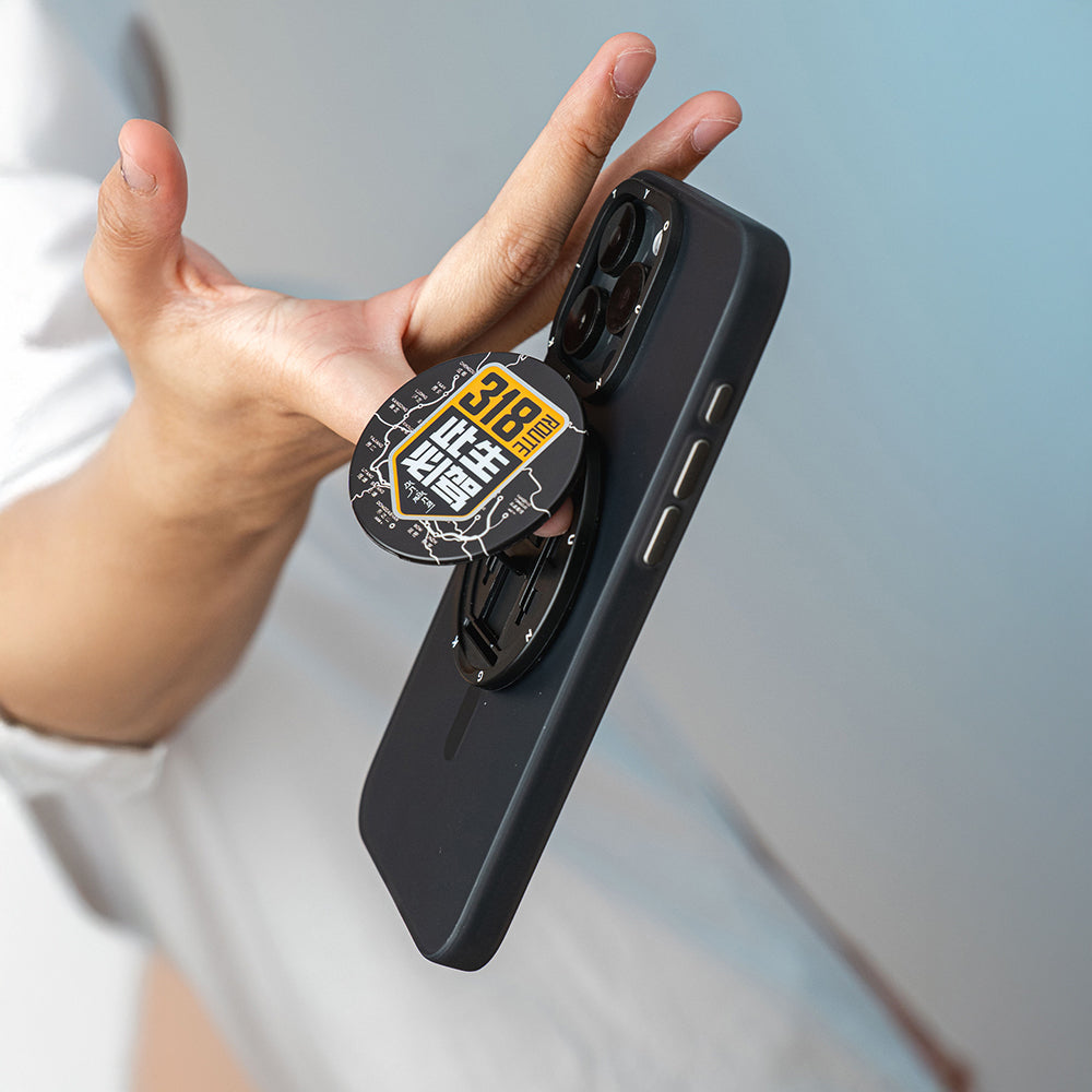 Youngkit Telefon ve Tabletler için Magnetik Ring Stand Gri