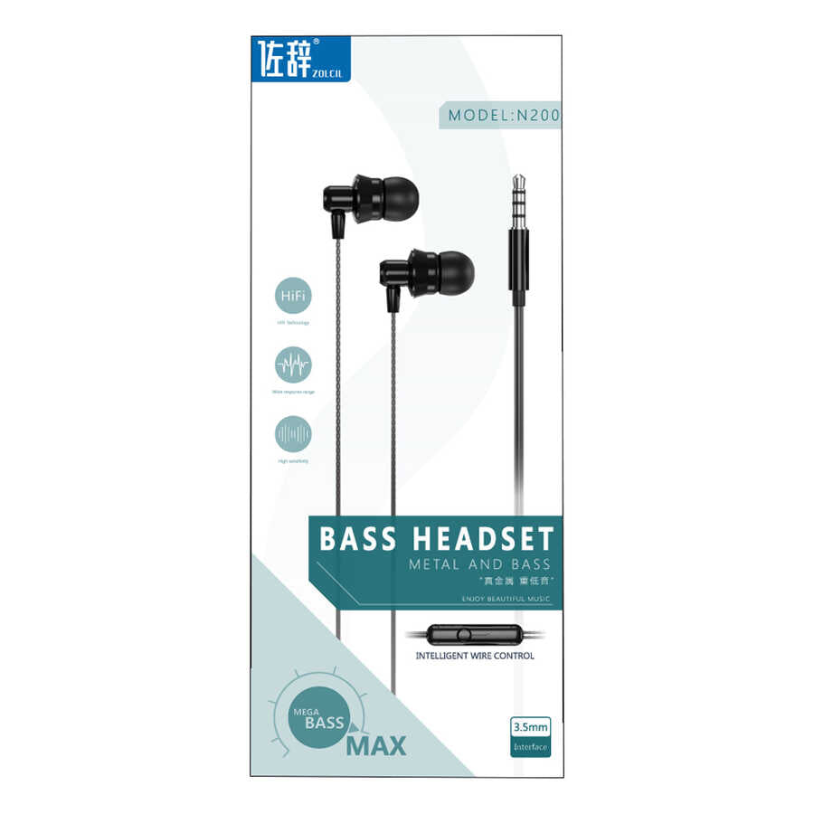 Zolcil N200 3.5mm Kulaklık Gümüş