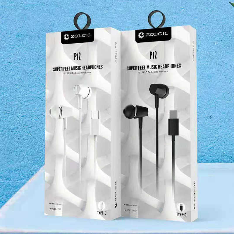 Zolcil P12 Type-C Kulaklık Mp3 Stereo Beyaz